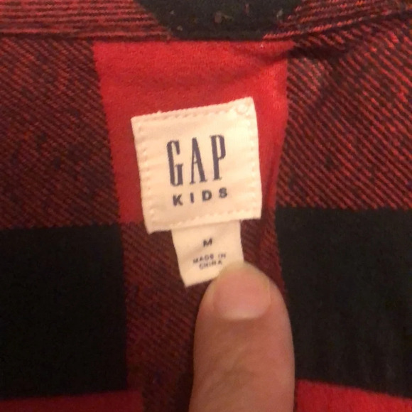 🍭3/$20🍭 GAP Flannel Boys Shirt - Picture 4 of 5